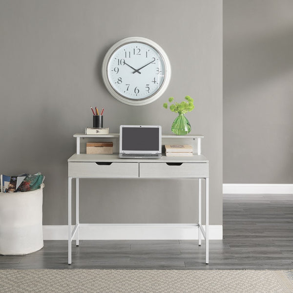 OSP Home Furnishings Contempo 40" Desk White Oak