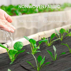 English Elm Effective Woven Polypropylene Landscape Fabric 300 Ft Roll for Garden Weed Control T3971P424942