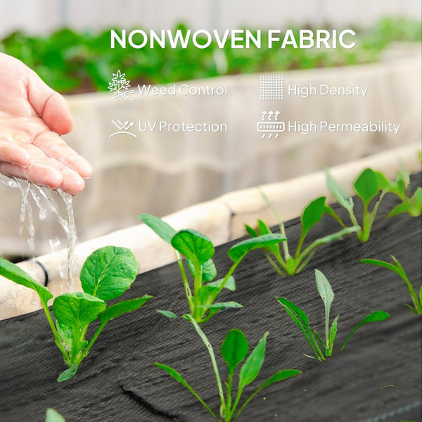 English Elm Effective Woven Polypropylene Landscape Fabric 300 Ft Roll for Garden Weed Control T3971P424942