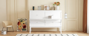 English Elm Queen Murphy Cabinet Bed Solid Pine Build with Usb Charging and Fold Out Desktop White W504S00168