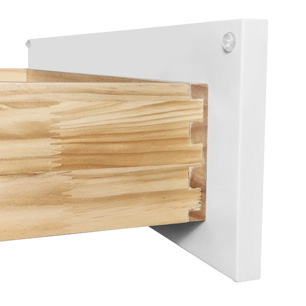 English Elm White Shaker Solid Wood Single Door Base Cabinet - Ideal Storage For Kitchen, Laundry & Bathroom T2950P361476-GIGA