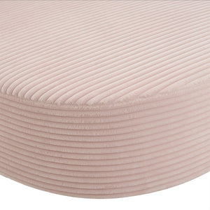 English Elm Swivel Barrel Accent Chair Chenille Tufted Round Club Seat for Living Room Lounge Pink N719S002370P