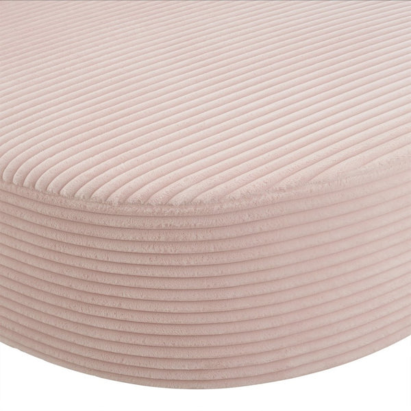 English Elm Swivel Barrel Accent Chair Chenille Tufted Round Club Seat for Living Room Lounge Pink N719S002370P