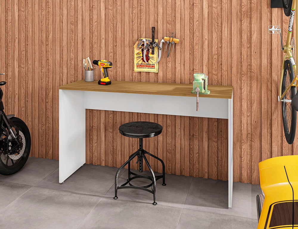 Manhattan Comfort Eiffel Modern Garage Desk White 253BMC6