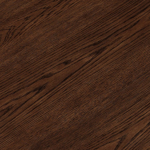 Meridian Furniture Spencer Oak Veneer Coffee Table Fluted Base Sculptural Mid-century Living Room Accent 253Brown-CT15
