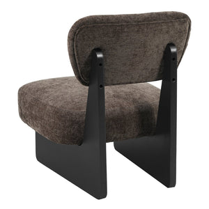 English Elm [set of 2] Beige Polyester Barrel Lounge Chairs with Black Wood Base for Living Room Black,Dark Brown N767P373046R
