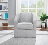 OSP Home Furnishings Danica Swivel Chair Smoke