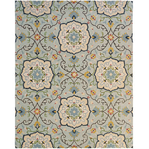 Capel Rugs Avanti-charlotte Vibrant Skakta Area Rug - Handcrafted 100% Wool With Eclectic Mosaic Motifs Cloud, Ivory 100% Wool 2541rs03060506400