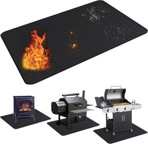 English Elm 65 X 48 Inch Silicone Fiberglass Grill Mat Outdoor Deck Patio Fire Pit Protector W2181P481267
