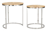 Bari Nesting Table Set (2-Piece) Natural 109776 Zuo Modern