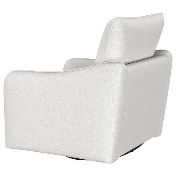 English Elm Nikko Upholstered Swivel Glider Chair in Vanilla — Cozy Farmhouse Comfort, Smooth 360° Motion, Plush Seating B062P353405