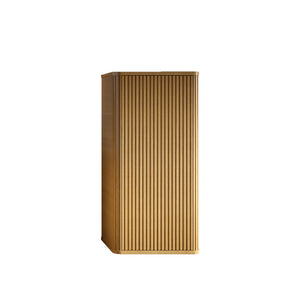 English Elm CC0414S306 Floating Side Cabinet with Curvy Safe Edges, Striped Texture, Push-Open Door & Shelves Oak W1865P248762