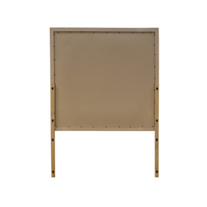 Alpine Furniture Harper Light Oak Framed Mirror, 40" X 38" Fully Assembled Rubberwood Vanity Accent To Brighten Space 255-06