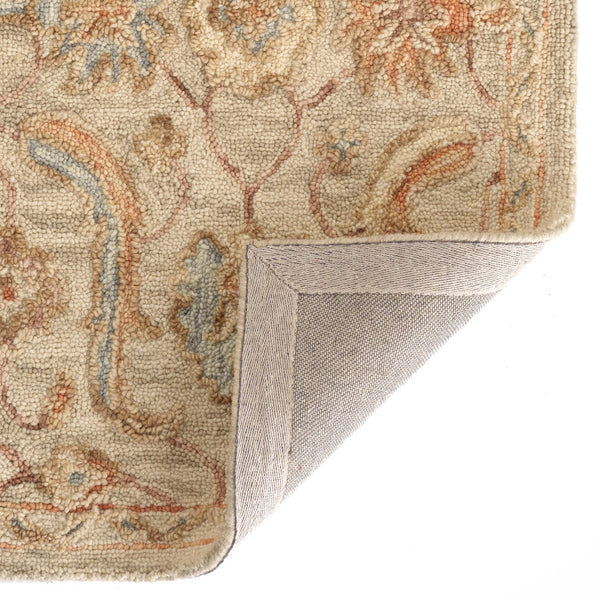 Capel Rugs Avanti-francesca Eclectic Wool Area Rug With Vibrant Mosaic Design And Hand-worked Accents Latte, Gold 100% Wool 2551rs09001200700