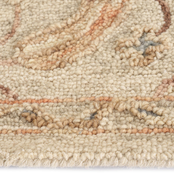 Capel Rugs Avanti-francesca Eclectic Wool Area Rug With Vibrant Mosaic Design And Hand-worked Accents Latte, Gold 100% Wool 2551rs09001200700