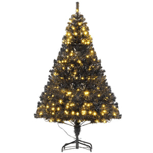 English Elm Homcom 6' Tall Prelit Douglas Fir Artificial Christmas Tree With 250 Led Lights & Realistic Branches W2225P249687