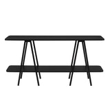 Celine Side Table Console in Black 25547-BK Manhattan Comfort