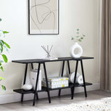 Celine Side Table Console in Black 25547-BK Manhattan Comfort