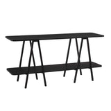 Celine Side Table Console in Black 25547-BK Manhattan Comfort