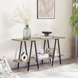 Celine Side Table Console in Rustic Grey 25547-GY Manhattan Comfort