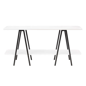 Celine Side Table Console in White 25547-WH Manhattan Comfort