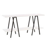 Celine Side Table Console in White 25547-WH Manhattan Comfort