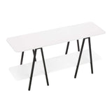 Celine Side Table Console in White 25547-WH Manhattan Comfort