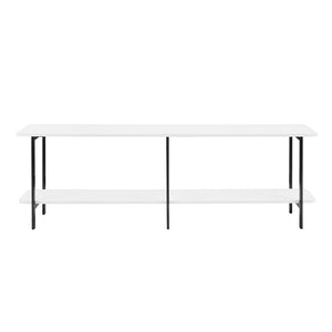 Celine Side Table Console in White 25555-WH Manhattan Comfort