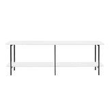 Celine Side Table Console in White 25555-WH Manhattan Comfort