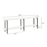 Celine Side Table Console in White 25555-WH Manhattan Comfort