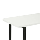 Celine Side Table Console in White 25555-WH Manhattan Comfort