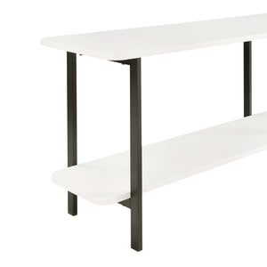 Celine Side Table Console in White 25555-WH Manhattan Comfort
