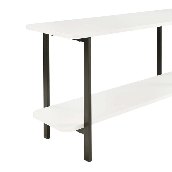 Celine Side Table Console in White 25555-WH Manhattan Comfort
