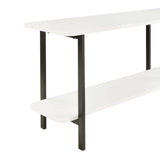 Celine Side Table Console in White 25555-WH Manhattan Comfort