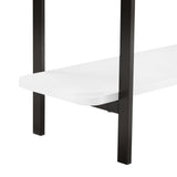 Celine Side Table Console in White 25555-WH Manhattan Comfort