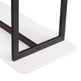 Celine Side Table Console in White 25555-WH Manhattan Comfort