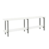 Celine Side Table Console in White 25555-WH Manhattan Comfort