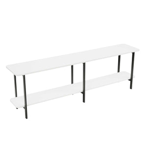 Celine Side Table Console in White 25555-WH Manhattan Comfort