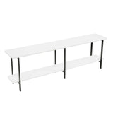 Celine Side Table Console in White 25555-WH Manhattan Comfort