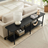 Celine Side Table Console in Black 255551 Manhattan Comfort