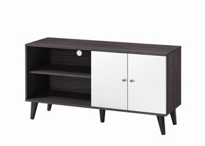English Elm Amidon Mid-century Modern Tv Stand with Open Shelf and Cabinet for Living Room B2735P297795