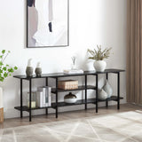 Celine Side Table Console in Black 25570-BK Manhattan Comfort