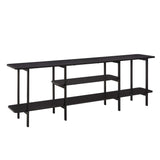 Celine Side Table Console in Black 25570-BK Manhattan Comfort