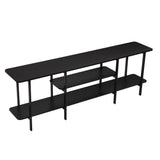 Celine Side Table Console in Black 25570-BK Manhattan Comfort