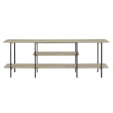 Celine Side Table Console in Rustic Grey 25570-GY Manhattan Comfort