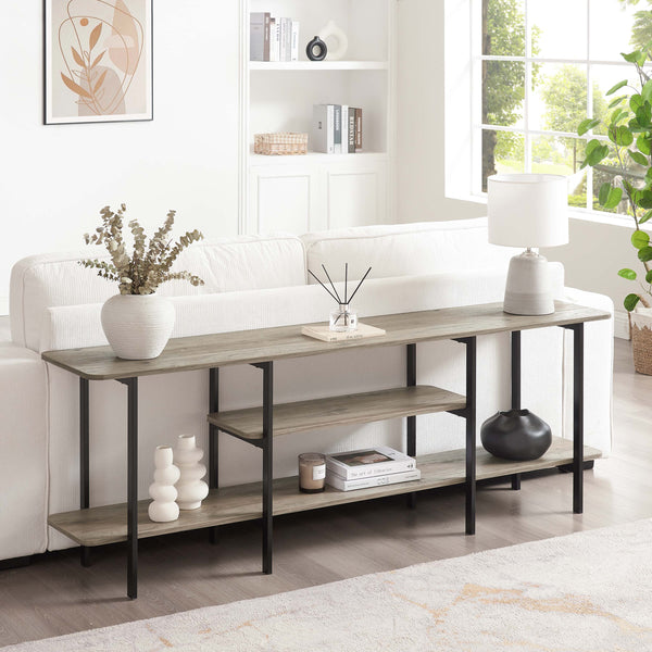 Celine Side Table Console in Rustic Grey 25570-GY Manhattan Comfort