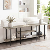 Celine Side Table Console in Rustic Grey 25570-GY Manhattan Comfort