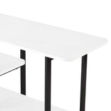 Celine Side Table Console in White 25570-WH Manhattan Comfort