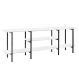 Celine Side Table Console in White 25570-WH Manhattan Comfort