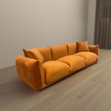 English Elm Ashcroft Furniture - Arlo Burnt Orange Velvet Sofa